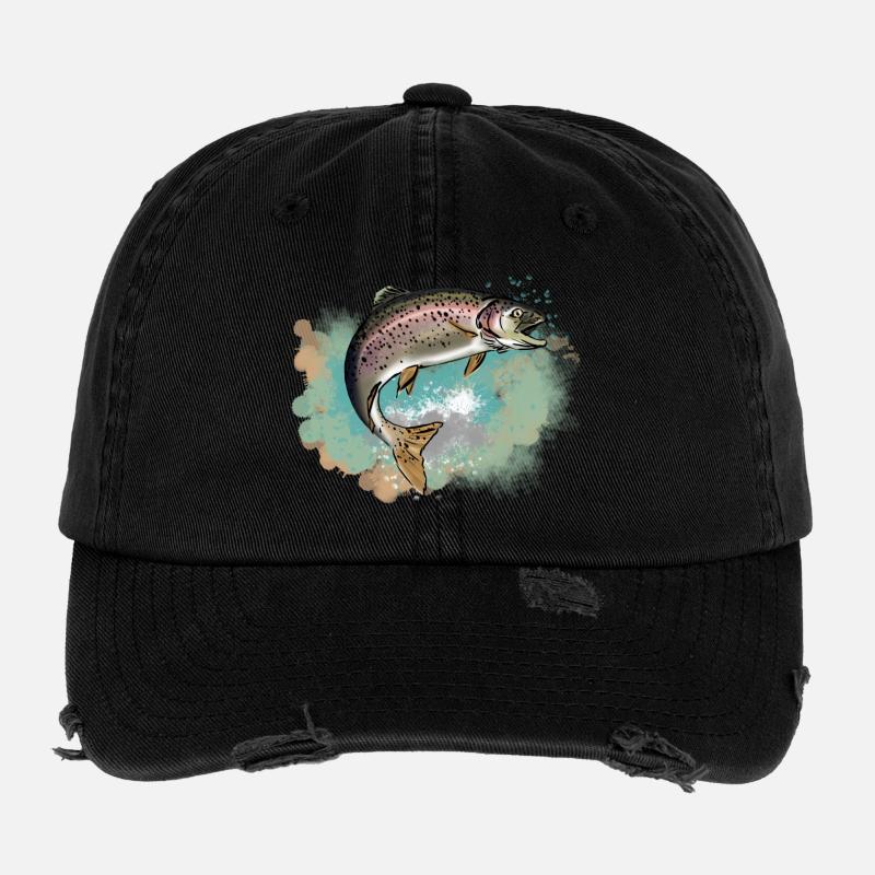 Truite Casquette vintage effet usé Flexfit