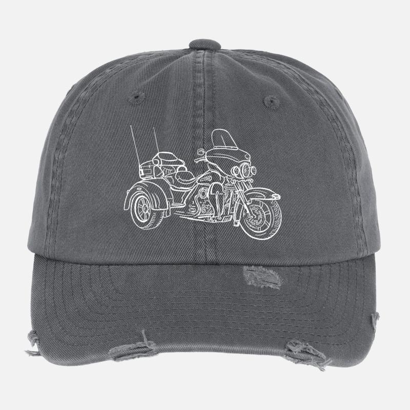Vélo de tricycle Casquette vintage effet usé Flexfit