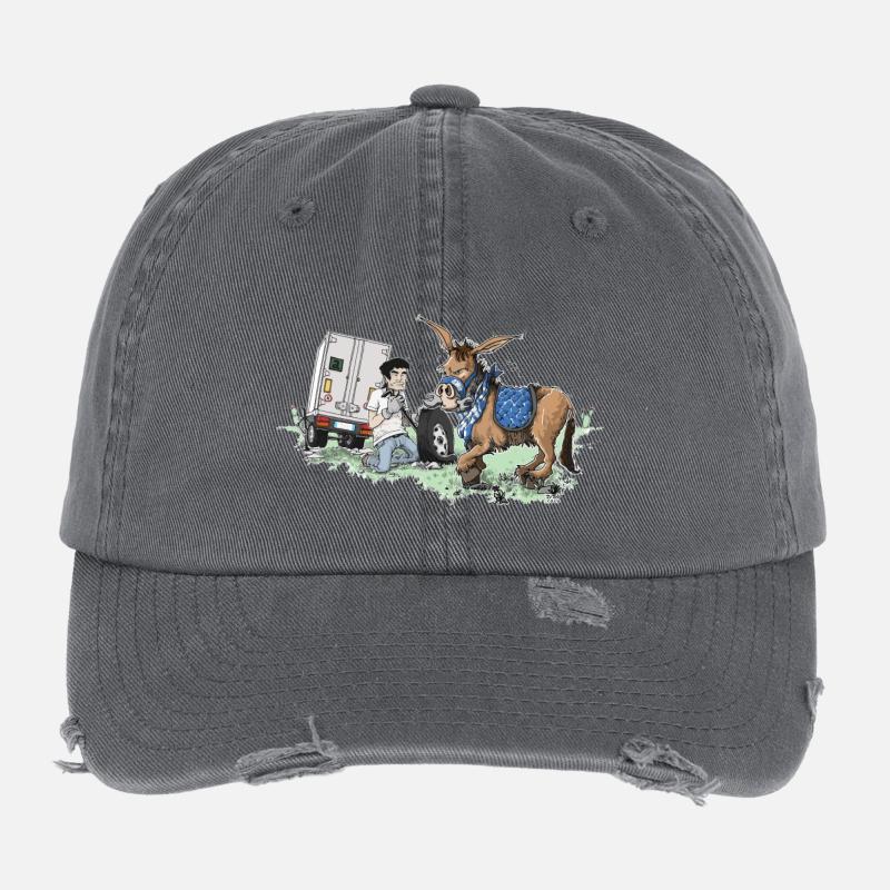 Donkey carriage roadside assistance Flexfit Vintage Destroyed Cap