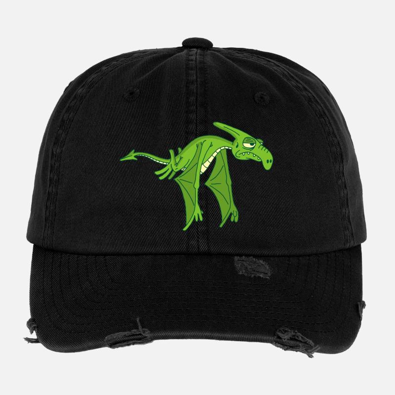 Fliegender Dinosaurier Flexfit Vintage Destroyed Cap
