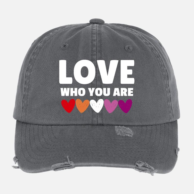 Lesbe. Liebe, wer du bist Flexfit Vintage Destroyed Cap