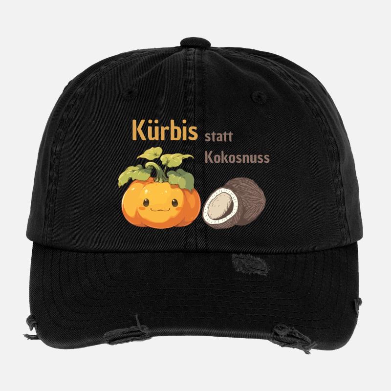 Kürbis statt Kokosnuss Casquette vintage effet usé Flexfit
