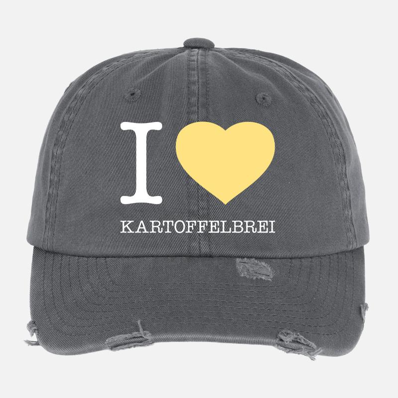 I love mashed potatoes Flexfit Vintage Destroyed Cap