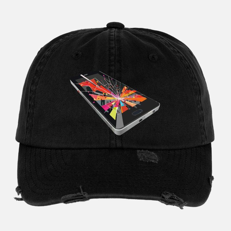 cell phone Flexfit Vintage Destroyed Cap