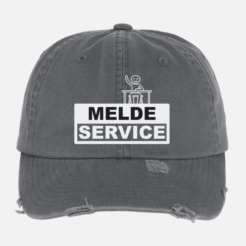 Meldeservice - Schuldienstleister oder Anscheißer Flexfit Vintage Destroyed Cap