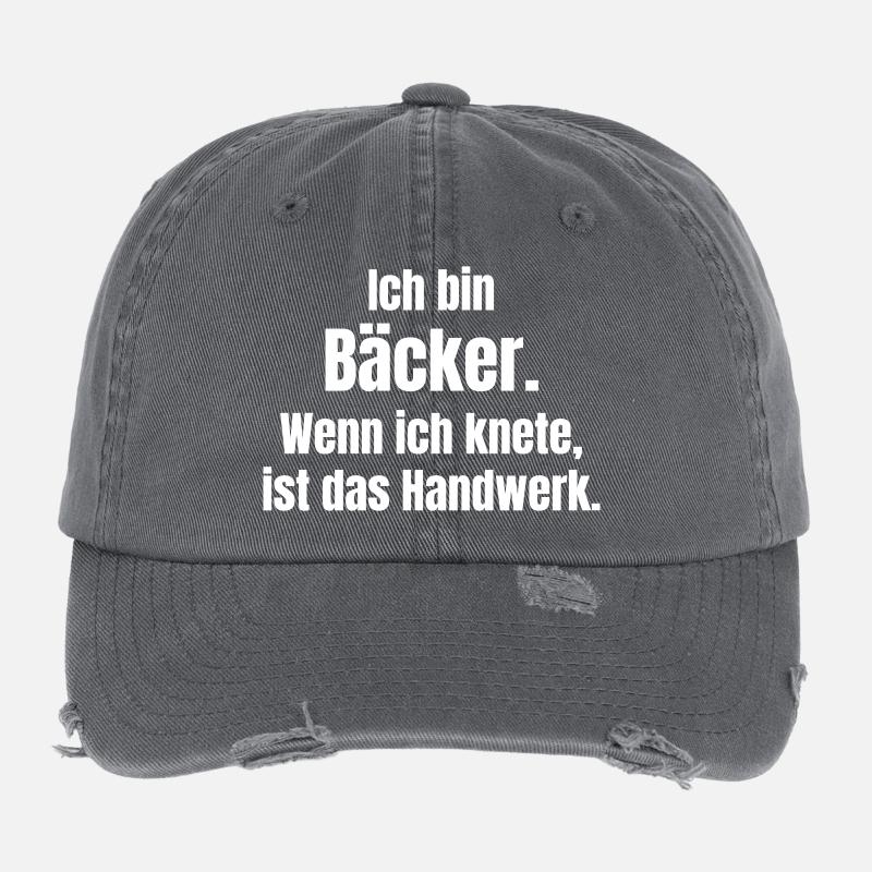 Bäcker: Knettechnik als Handwerk Flexfit Vintage Destroyed Cap