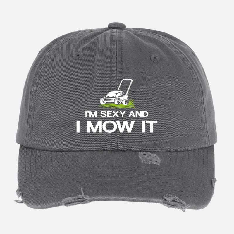 Diction sexy de tonte de pelouse Casquette vintage effet usé Flexfit