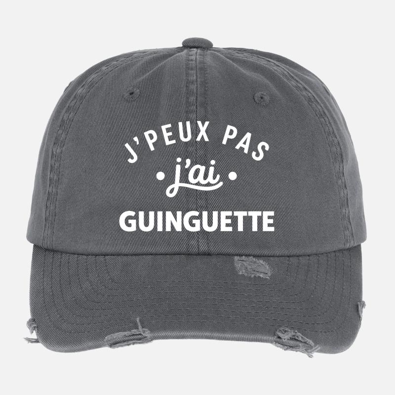 Guinguette Joie Nocturne Casquette vintage effet usé Flexfit