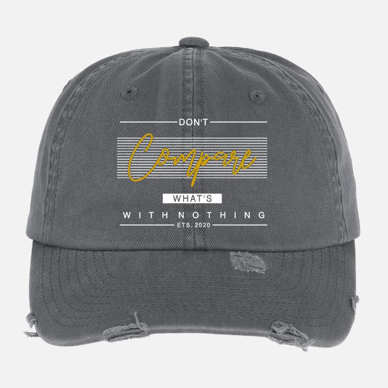 Ne comparez pas ce qui n’a rien à un don de motivation Casquette vintage effet usé Flexfit