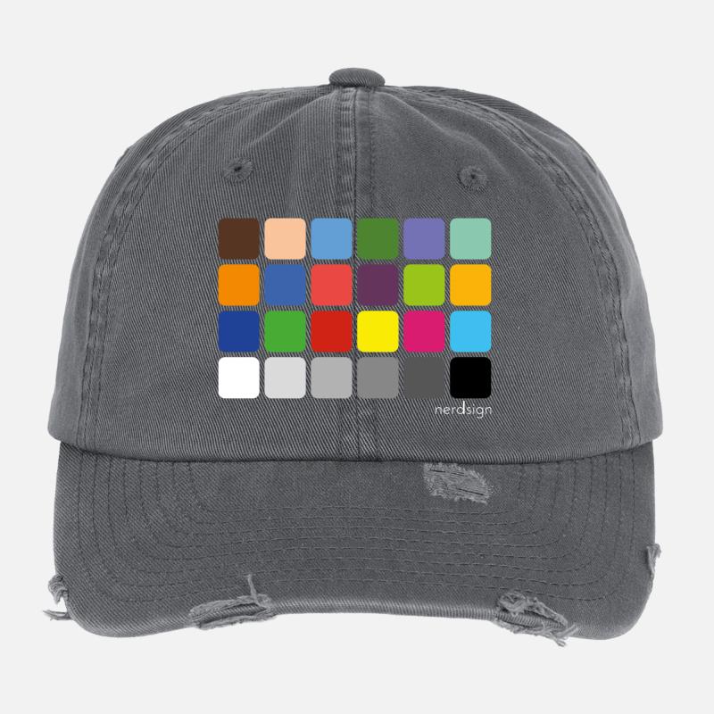 ColorChecker Casquette vintage effet usé Flexfit