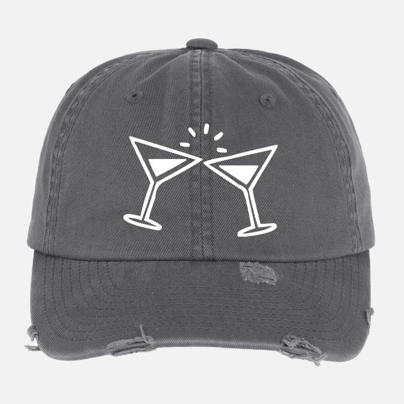 Martini Glas Flexfit Vintage Destroyed Cap