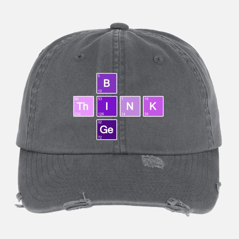 Think Big (Violet) Casquette vintage effet usé Flexfit