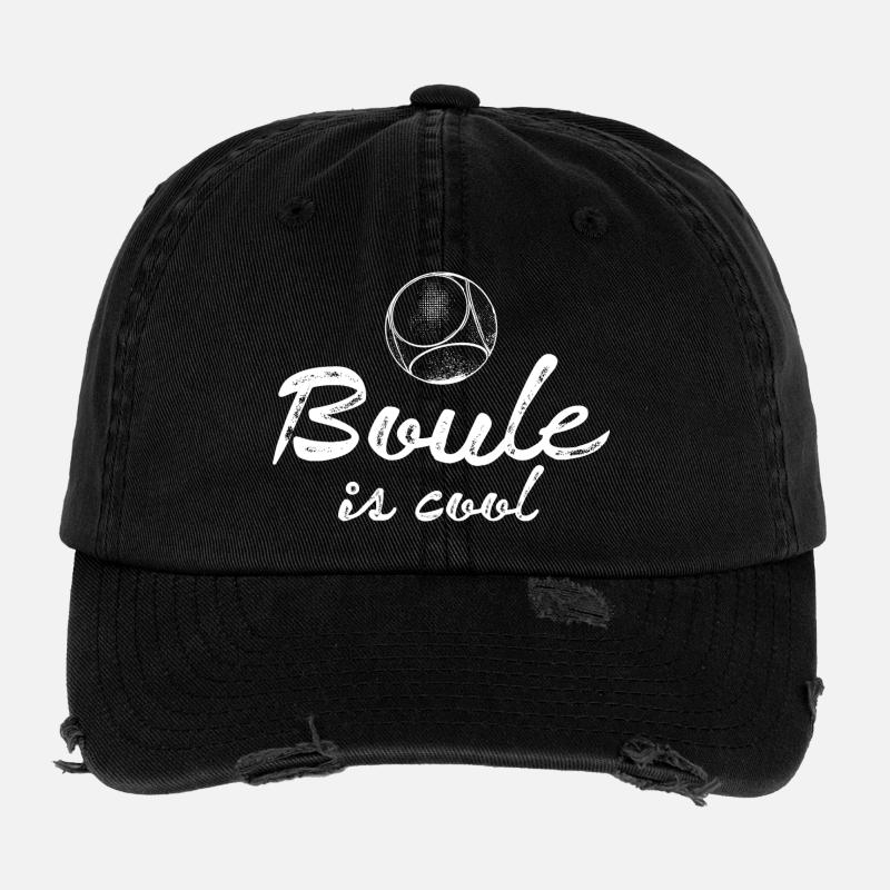 Boule is cool! Bouler Outfit Boule Balls - Flexfit Vintage Destroyed Cap - black