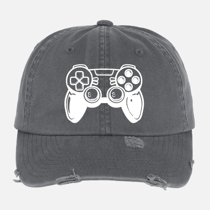 Videogames Controller Flexfit Vintage Destroyed Cap