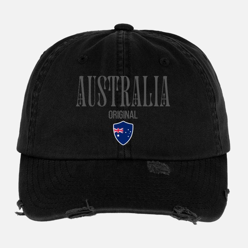 Ursprünglich aus Australien, geboren in Australien Flexfit Vintage Destroyed Cap