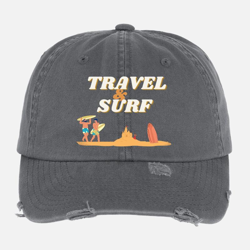 Vacation Flexfit Vintage Destroyed Cap