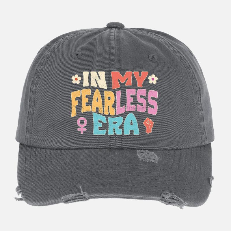 À mon époque sans peur Casquette vintage effet usé Flexfit