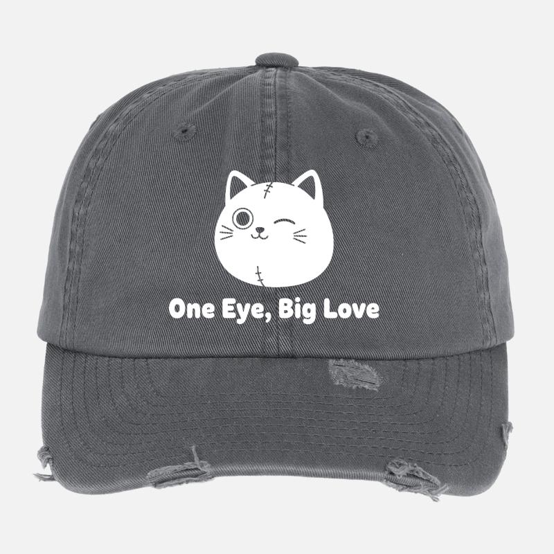 Chat Mouillé Patchwork Love Casquette vintage effet usé Flexfit
