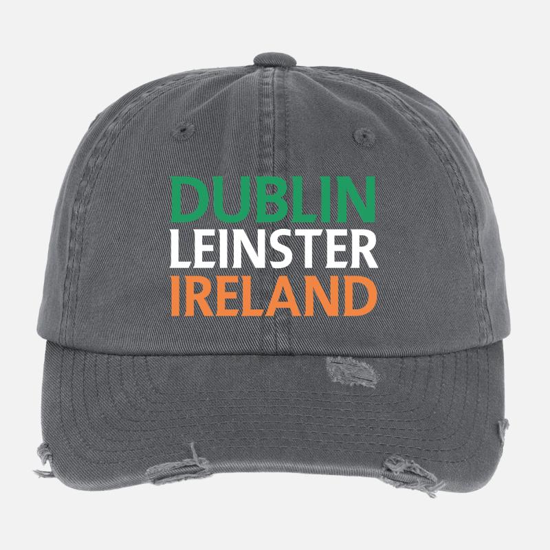 Dublin – Irland Textdesign Flexfit Vintage Destroyed Cap