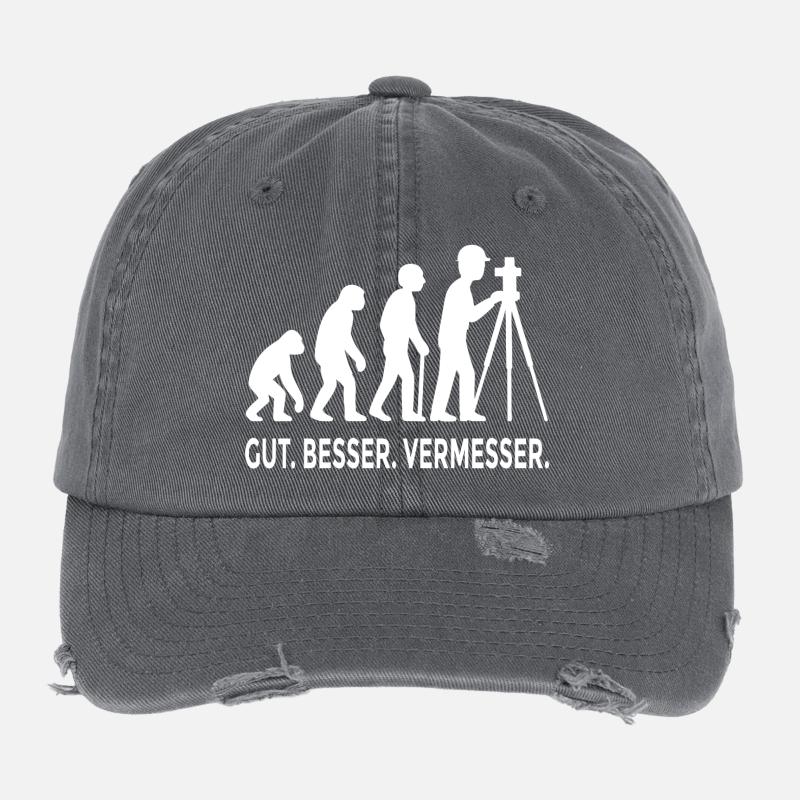 Gut Besser Vermesser Evolution Flexfit Vintage Destroyed Cap