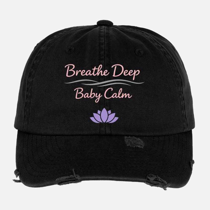 Prenatal Yoga Expectant Mother Flexfit Vintage Destroyed Cap