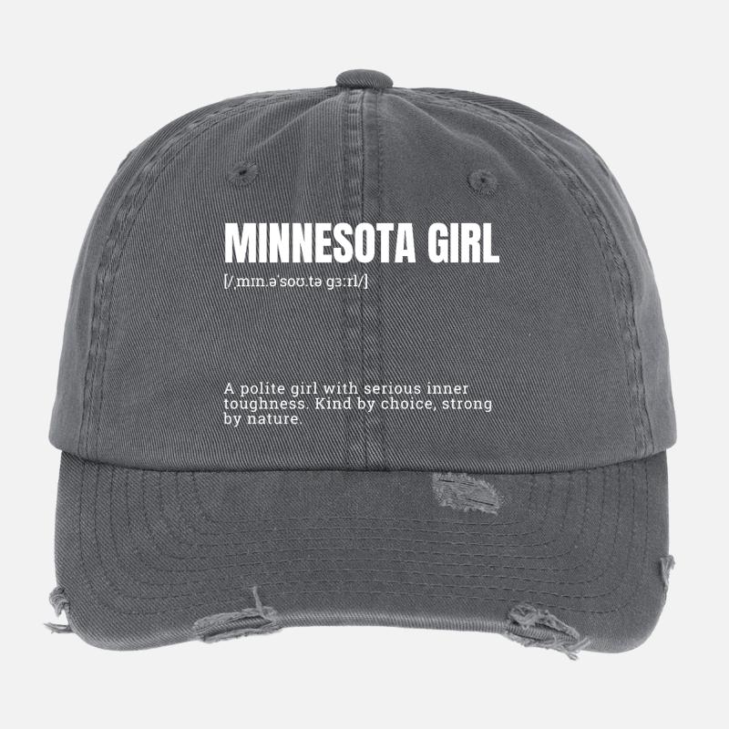 Force intérieure féminine du Minnesota Casquette vintage effet usé Flexfit