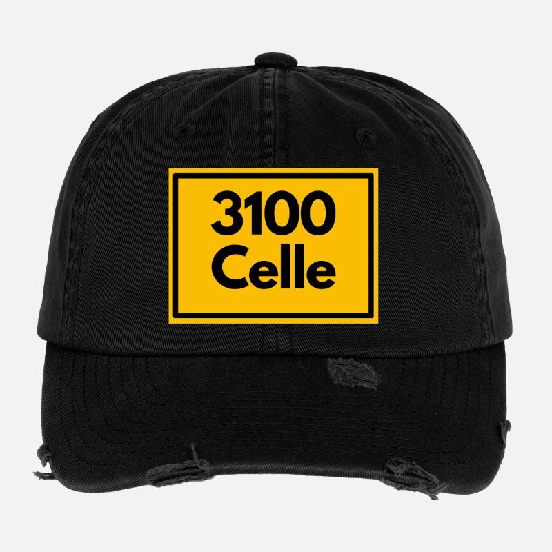 ALTE POSTLEITZAHL PLZ RETRO 3100 CELLE  Flexfit Vintage Destroyed Cap