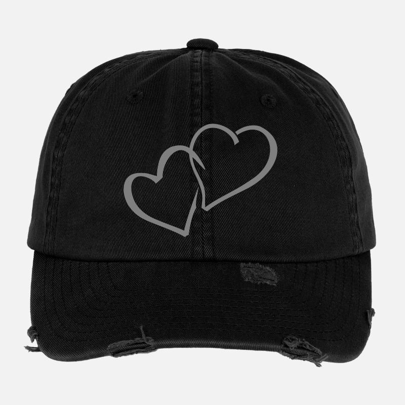 hearts heart hearts Flexfit Vintage Destroyed Cap
