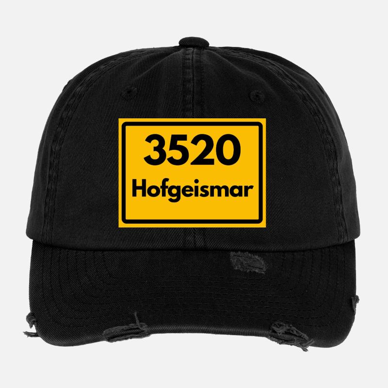 ANCIEN CODE POSTAL RETRO 3520 HOFGEISMAR Casquette vintage effet usé Flexfit