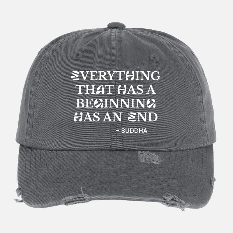 Buddha-Zitat-Tee Flexfit Vintage Destroyed Cap