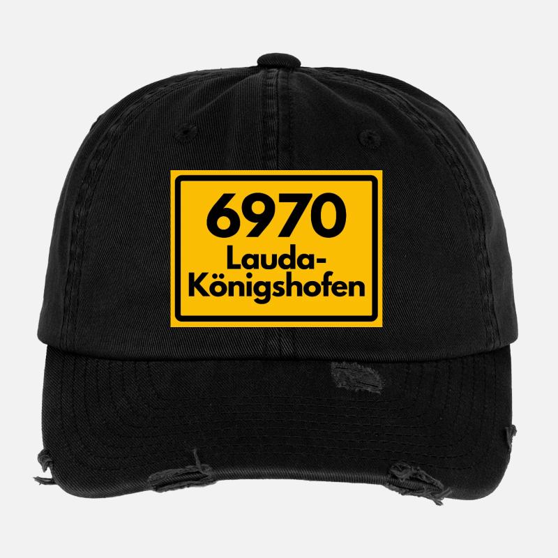 ALTE POSTLEITZAHL PLZ 6970 LAUDA KÖNIGSHOFEN Flexfit Vintage Destroyed Cap