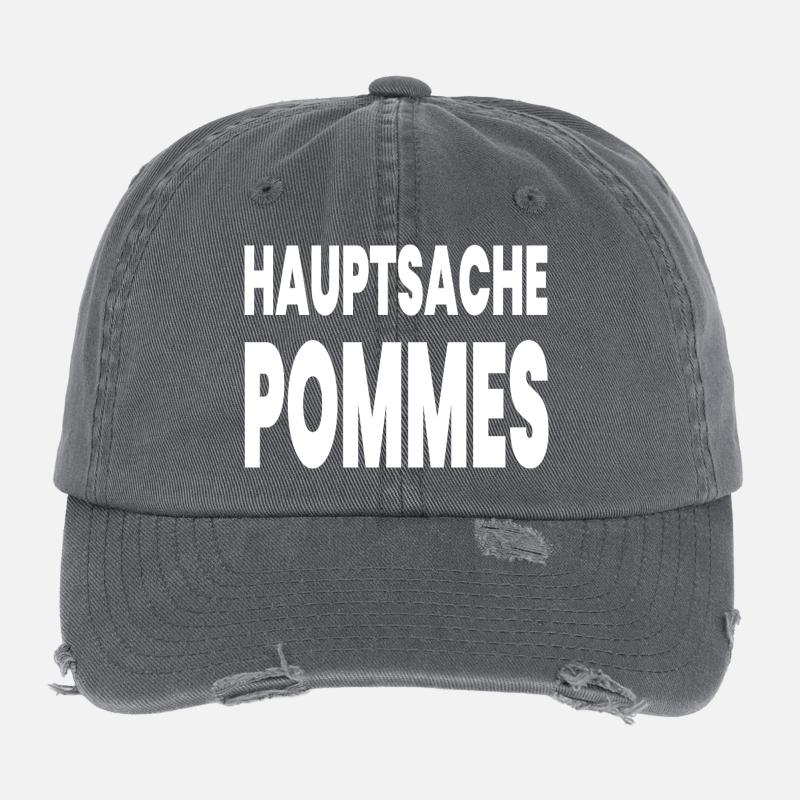 Pommes Flexfit Vintage Destroyed Cap