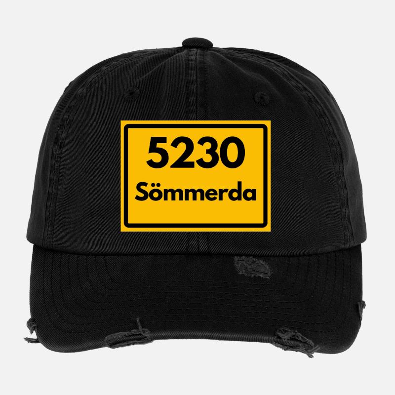 ALTE POSTLEITZAHL PLZ 5230 Sömmerda Dreyse Flexfit Vintage Destroyed Cap