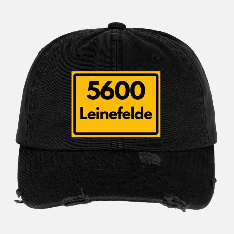 ALTE POSTLEITZAHL 5600 LEINEFELDE HEIMATSTOLZ Flexfit Vintage Destroyed Cap