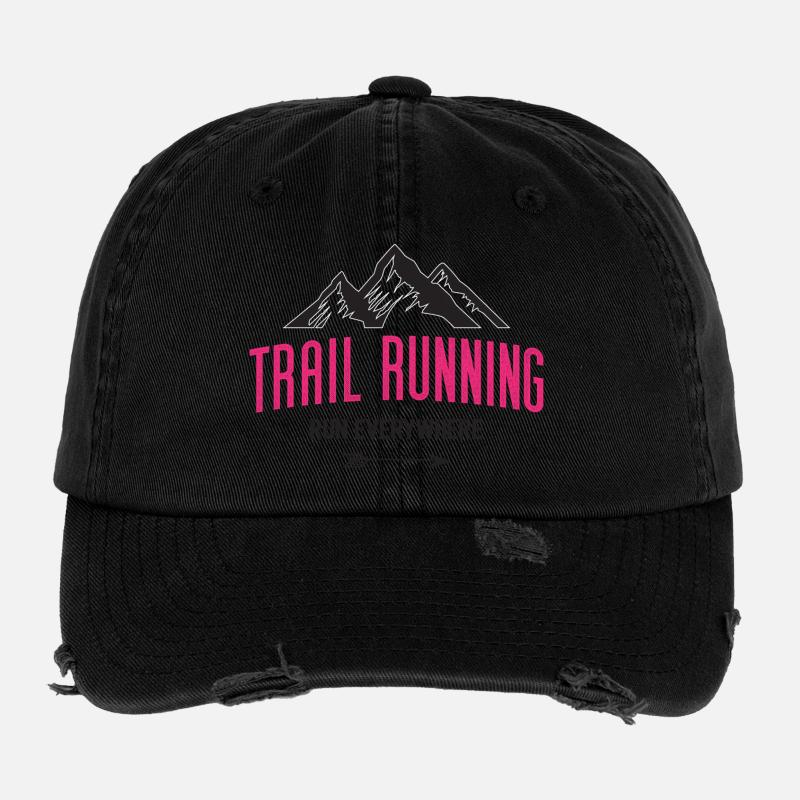 Trail Running – Courez partout Casquette vintage effet usé Flexfit