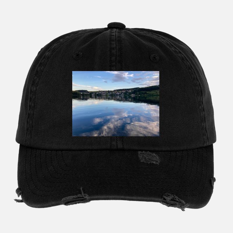 Schalkenmehrener Maa - Flexfit Vintage Destroyed Cap - black