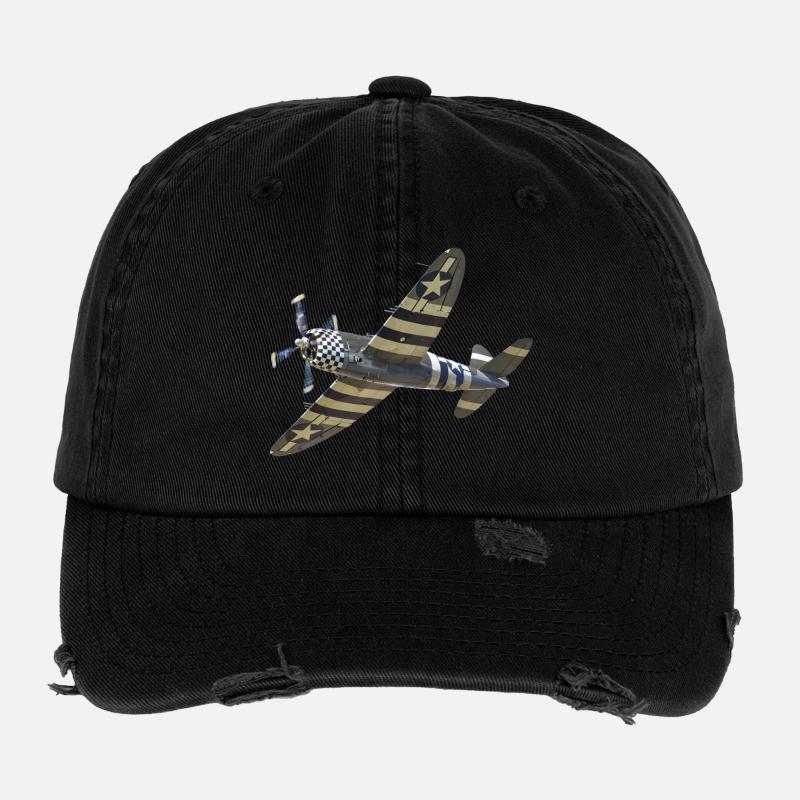 P-47 Thunderbolt Casquette vintage effet usé Flexfit