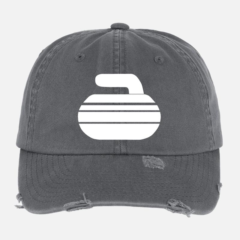 Curling Stone Flexfit Vintage Destroyed Cap