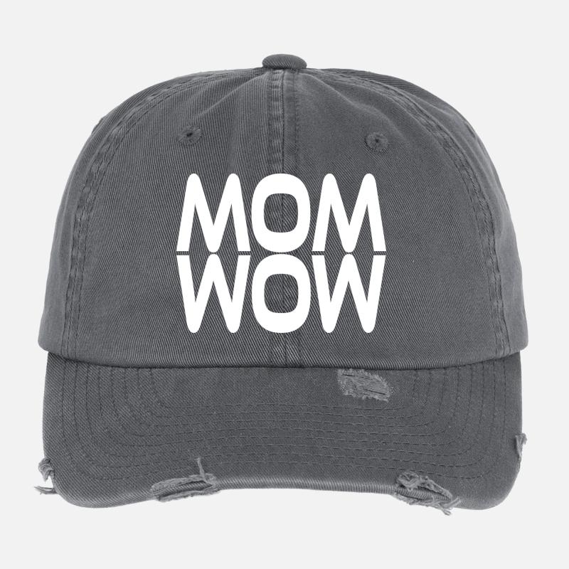 Maman est wow Casquette vintage effet usé Flexfit