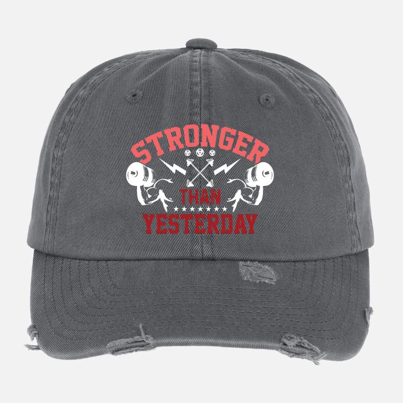 Stärker als gestern Flexfit Vintage Destroyed Cap