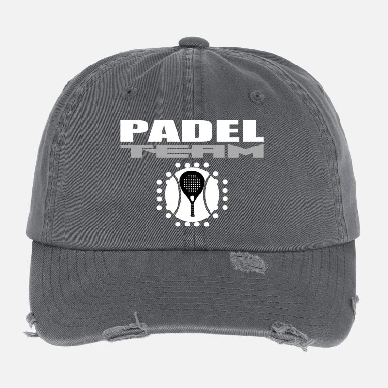 Conception de raquettes de padel avec un style moderne Casquette vintage effet usé Flexfit