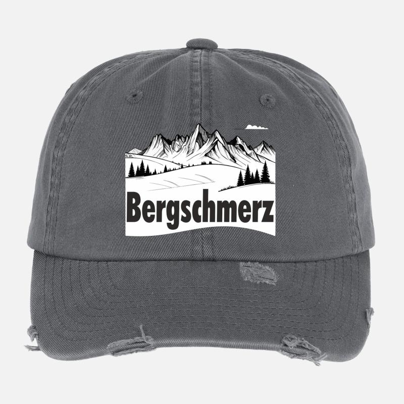 Douleur de montagne Casquette vintage effet usé Flexfit