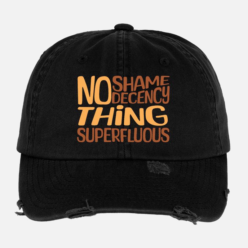 Pas de honte Conception de vêtements superflus Casquette vintage effet usé Flexfit