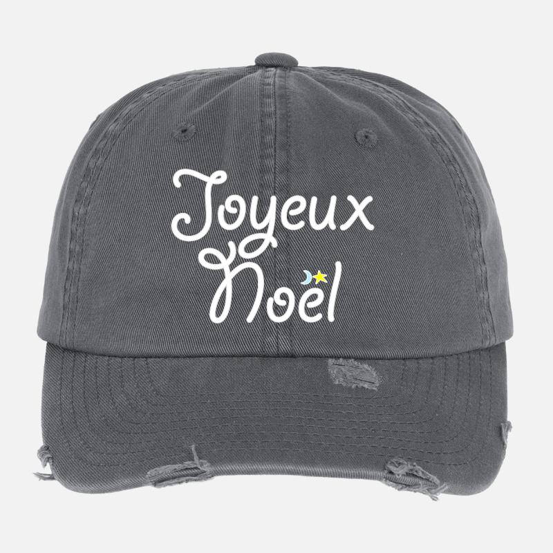 Frohe Weihnachten Flexfit Vintage Destroyed Cap