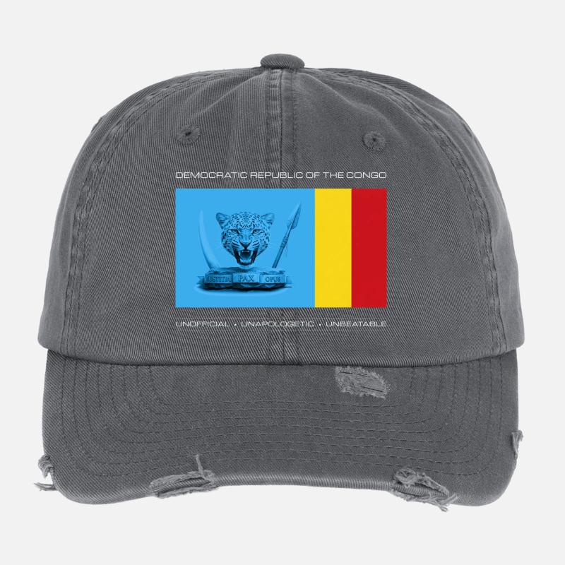 DRC BOLD UNOFFICIAL FLAG Flexfit Vintage Destroyed Cap