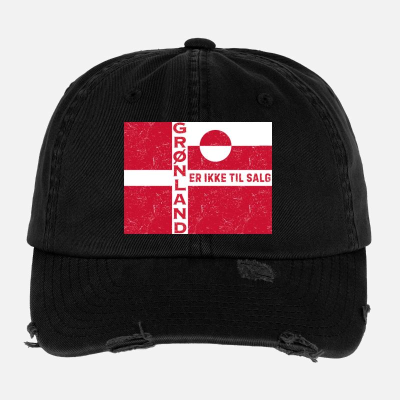 Grönland Nicht zu verkaufen Emblem Flexfit Vintage Destroyed Cap