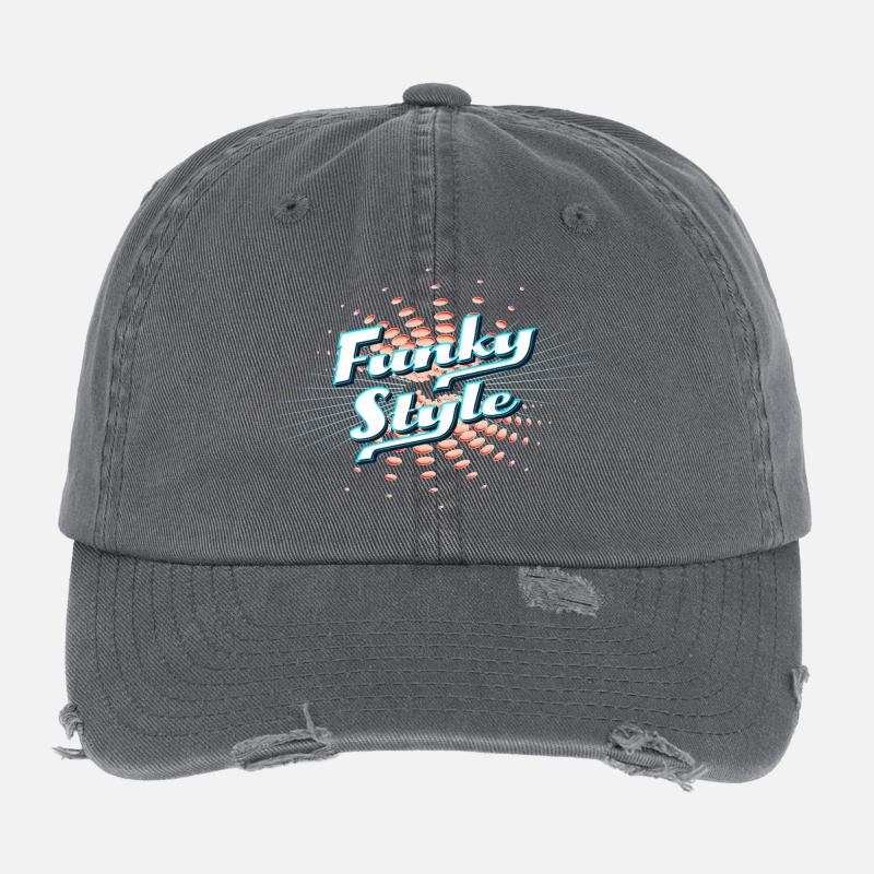Explosion de néon au style funky Casquette vintage effet usé Flexfit