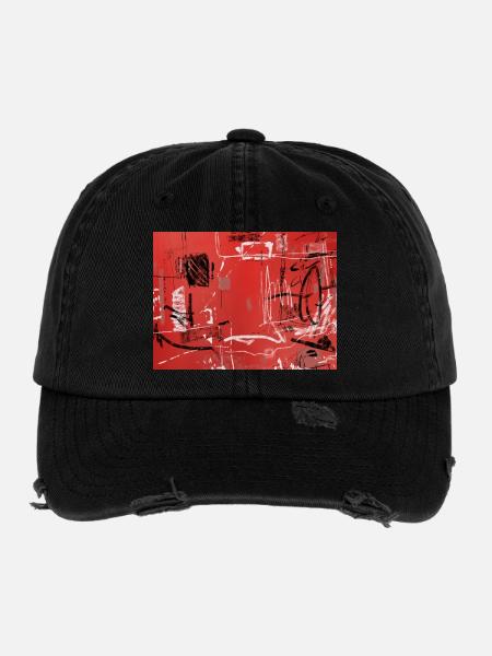 Urban Rating - Flexfit Vintage Destroyed Cap - black - Front