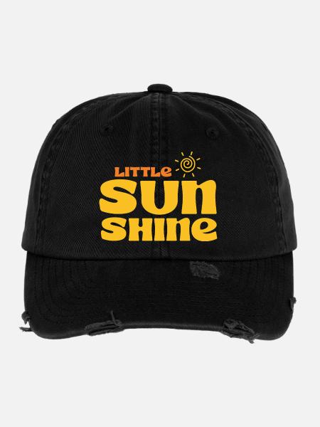 PETIT RAYON DE SOLEIL - Casquette vintage effet usé Flexfit - noir - Devant