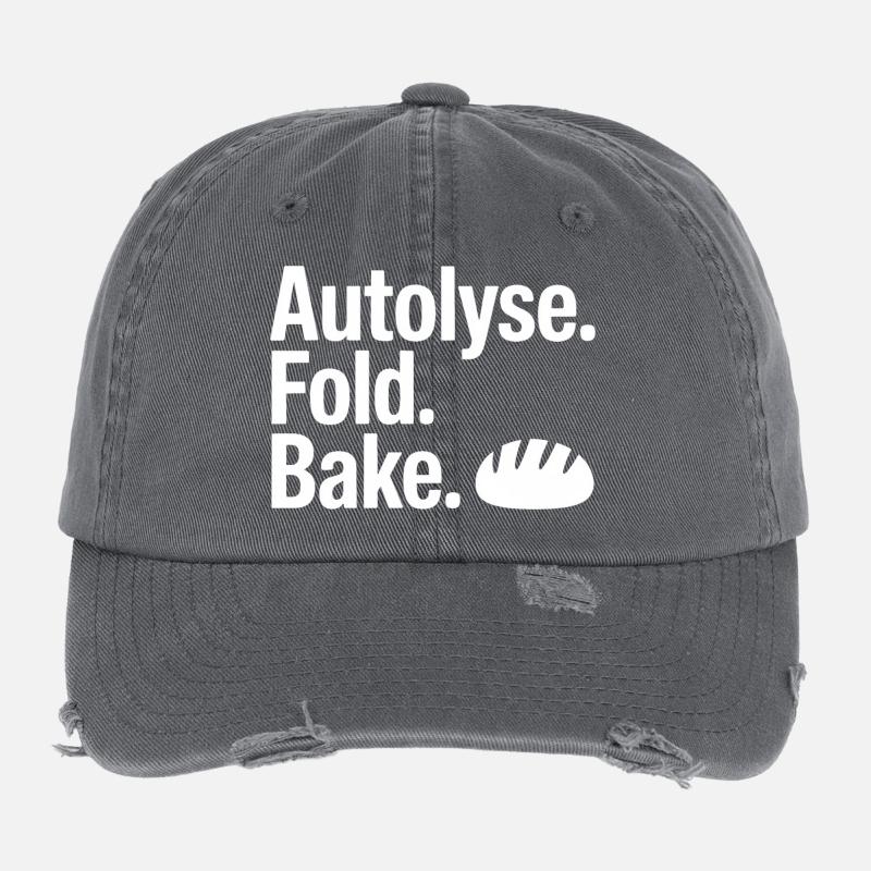 Autolyse Fold Backe Bread Kunst Flexfit Vintage Destroyed Cap